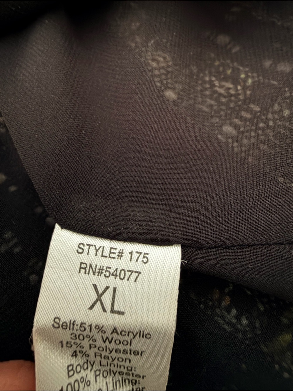 CAbi Textured Tweed Blazer in Black, Gray, Gold - Picture 4 of 4